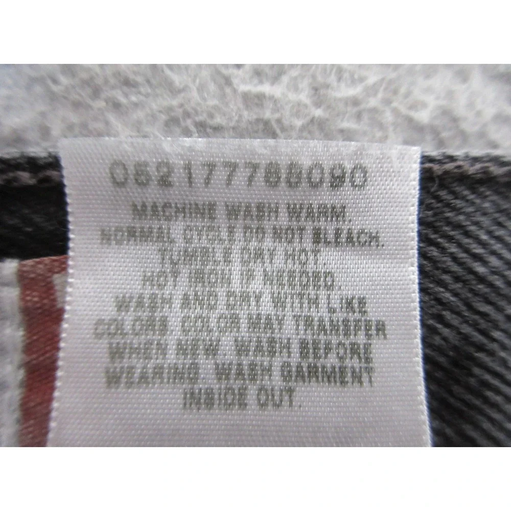 Levis 505 Jeans Mens 36x32 Faded Black Regular Fit Straight Leg 100% Cotton